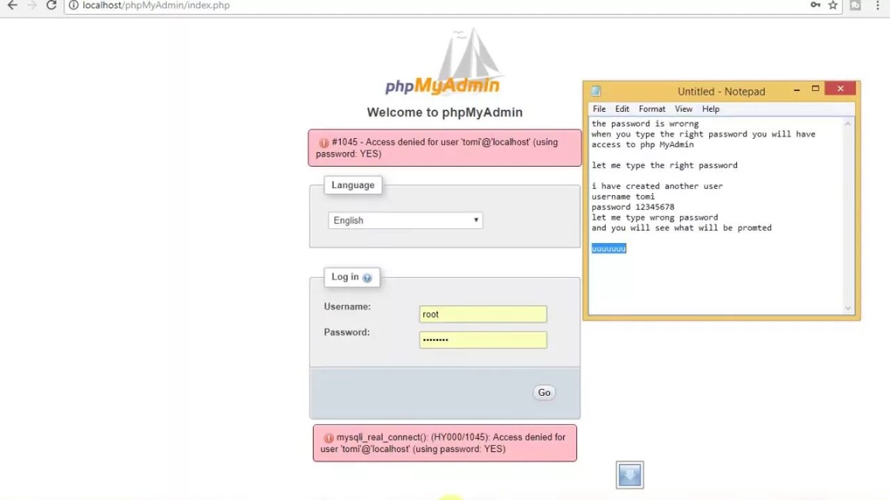 Access denied for user root localhost using password: no ошибка. Access denied for user root localhost using password: Yes MYSQL. Mysqli::real_connect(): (hy000/1045): access denied for user 'admin'@'localhost' (using password: Yes). Error 1698 (28000): access denied for user 'root'@'localhost'. 1045 access denied for user root