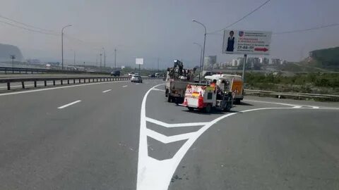 Разметка островок