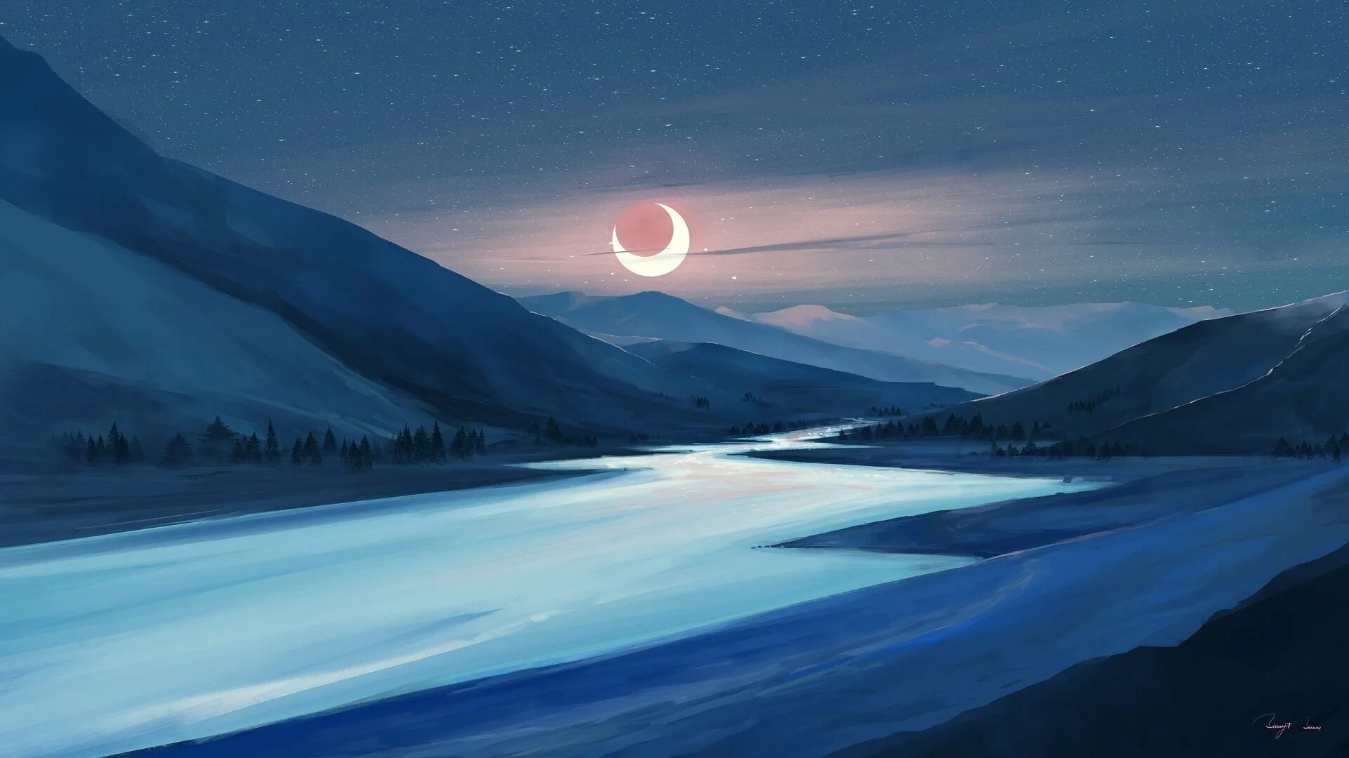 Лунный пейзаж. Горы ночью. Пейзаж с луной. Зимние горы ночью. Чудесные лунные мартовские ночи ответы