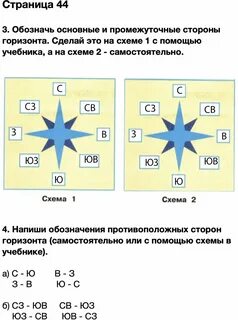 Обозначь главные