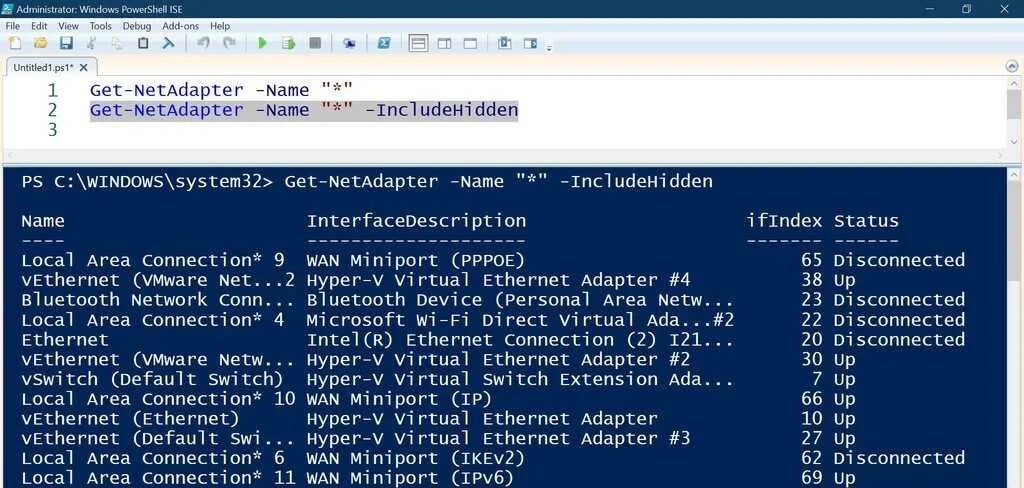 Powershell перевод. Get-netadapter. powershell виртуальный сетевой адаптер. powershell &quot;select $&quot;. get-location powershell.