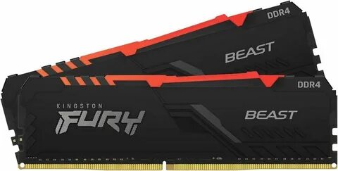 Оперативная память kingston fury beast black rgb