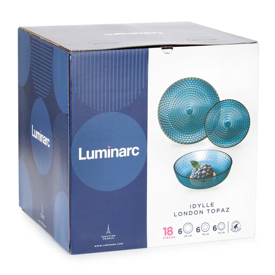 Luminarc idylle london topaz 18 предметов. Идиллия лондон топаз люминарк набор. Набор столовый идиллия лондон топаз 18пр. Набор идиллия лондон топаз. Салатник luminarc idylle london topaz.