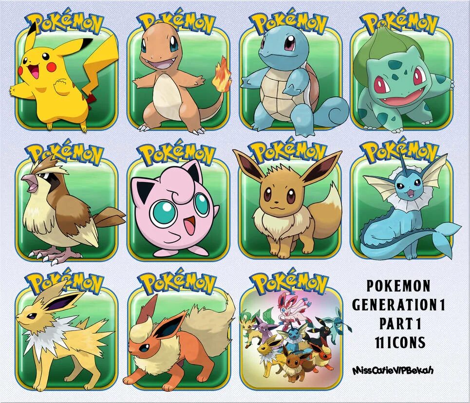Покемоны 1 поколения. Покемон 1 Generation. Pokemon Generator. Pokemon Generations 1-9.