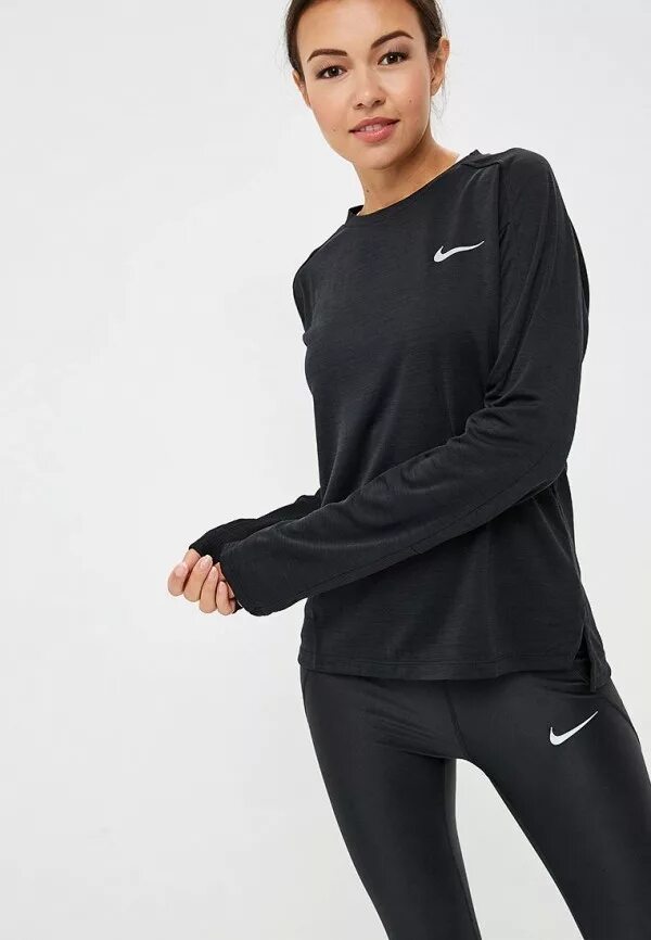 Удлинить рукава спортивном костюме. Лонгслив женский из спортивный Nike Dri-Fit. Nike Pacer лонгслив. Лонгслив найк женский черный полиэстеровый. Найк лонгслив спортивный чёрный.