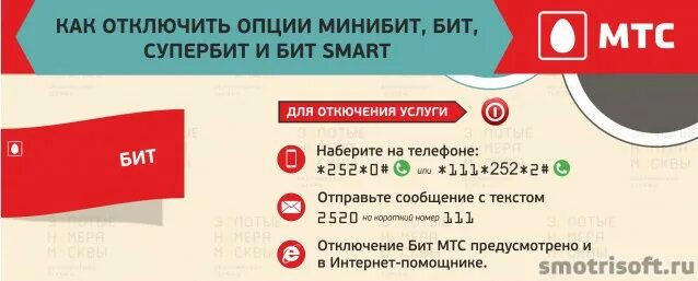 Услуга СУПЕРБИТ на МТС. Мини бит МТС. Как отключить супер бит. Как отключить услугу СУПЕРБИТ на МТС.