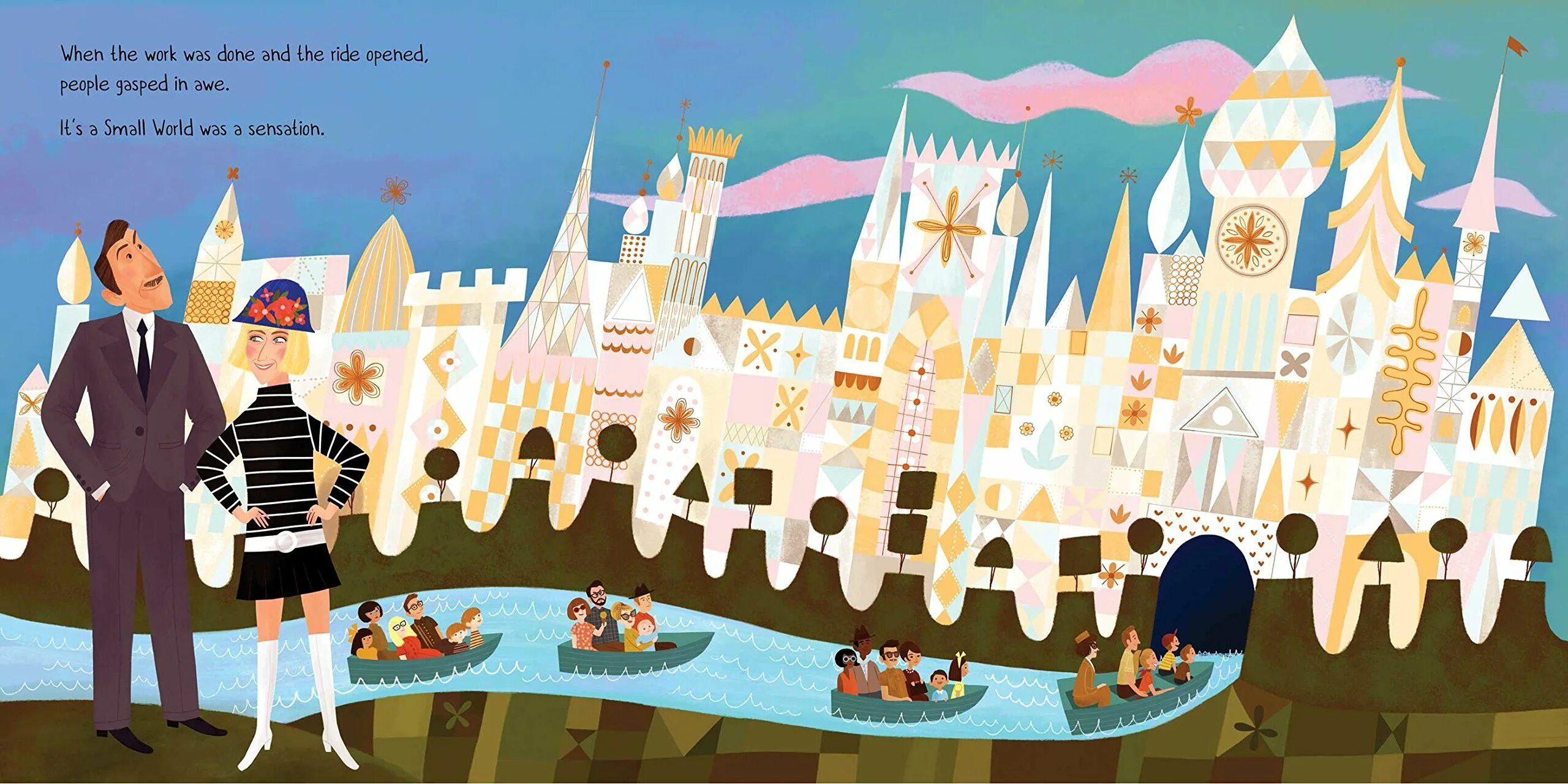 Mary Blair художник. Этот маленький мир Диснейленд. This is small world