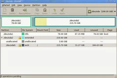 Gparted linux