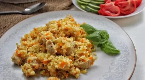 Приготовить булгур с курицей и овощами