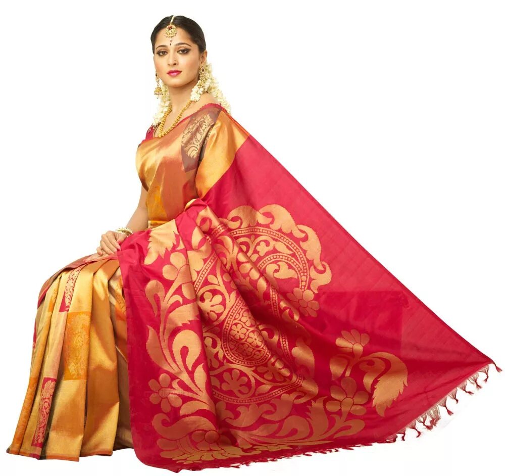 Сари Chennai Silks. Сари (женская одежда в Индии). Сари Махараштры. Kashta Saree.