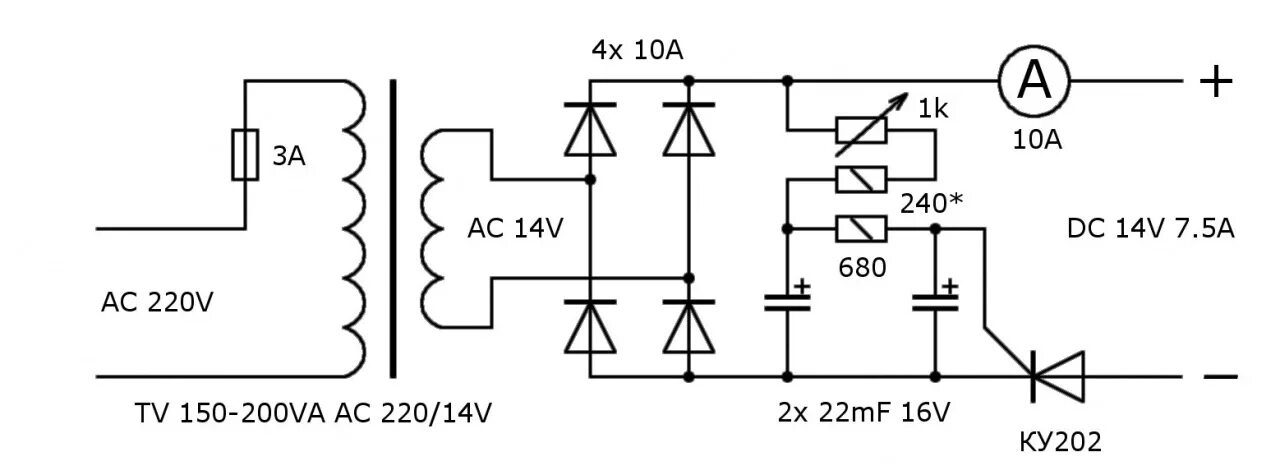 Схемы ЗУ для АКБ автомобиля. Простая схема зарядки авто аккумуляторов. Простейшая схема зарядного устройства для автомобильного АКБ. Схема зарядного устройства аккумулятора автомобиля 12 вольт. Ку202н зарядное устройство