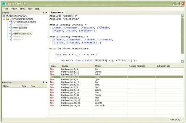 Resource string. Resource string