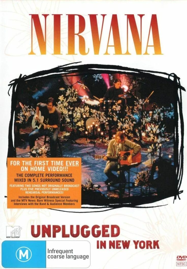 Nirvana unplugged in new. Nirvana MTV Unplugged in New York 1994. MTV Unplugged Nirvana обложка. DVD Nirvana - Unplugged in New York. Nirvana MTV Unplugged in New York обложка.