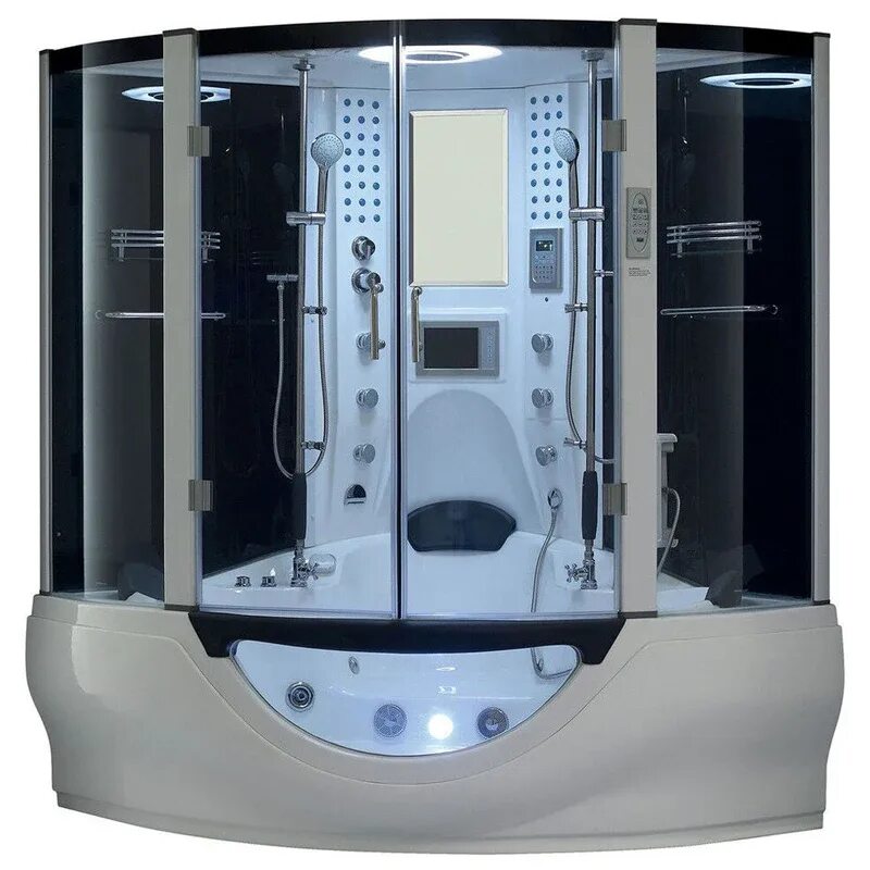 Teuco ванна с душевой кабиной. комбинированная кабина doctor jet box palermo без гидромассажа l высокий поддон 173см*83см. душевой бокс jacuzzi с паром 1200х900. душевая кабина с гидромассажем qld8609. гидромассажная душевая ванна.
