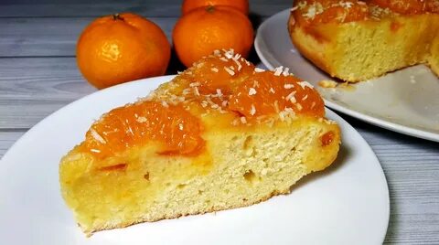 Пирог с мандаринами в духовке вкусный рецепт