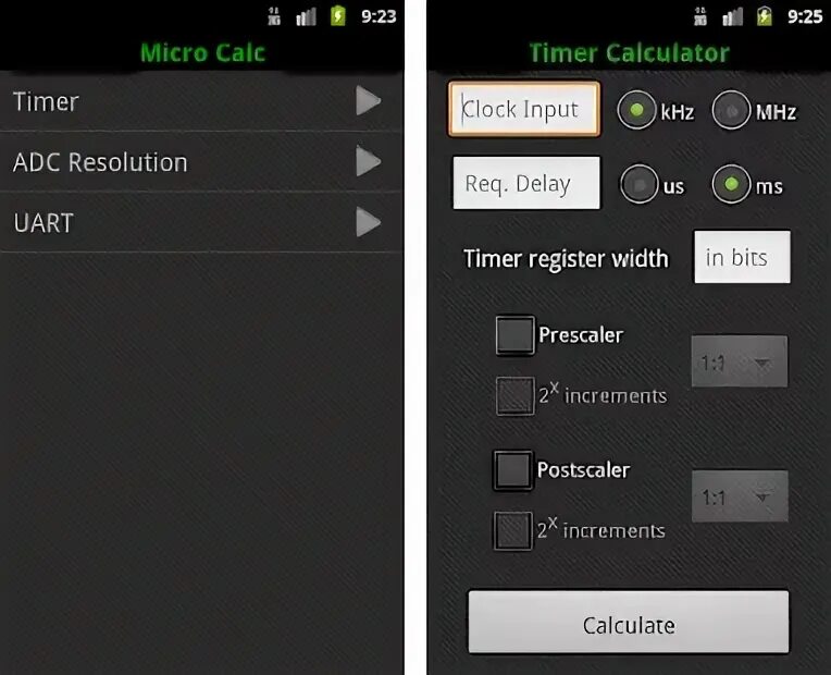 Micro calc filter. Micro calc filter