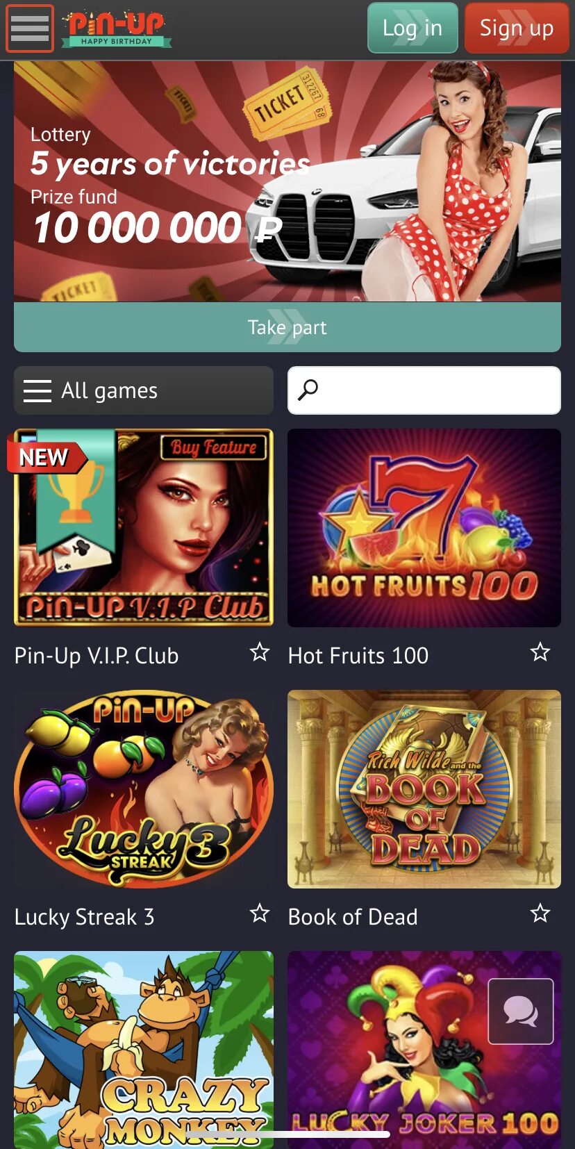 Pin up casino android