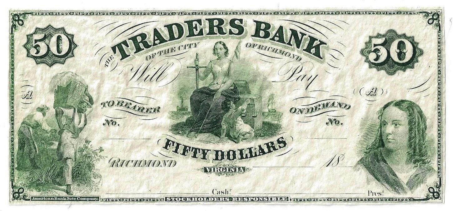50 долларов в рублях. Доллар 1860 года. 50 Долларов бумажные. Банкнота США 18. Доллар Вирджинии.