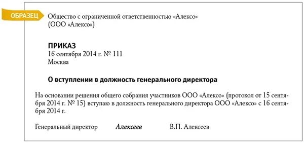 Директор ооо что делать. Форма приказа генерального директора ООО. Должность генеральный директор. Приказ вступаю в должность директора. Приказ о приеме генерального директора образец.