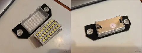 Форд фокус лампы подсветка номера