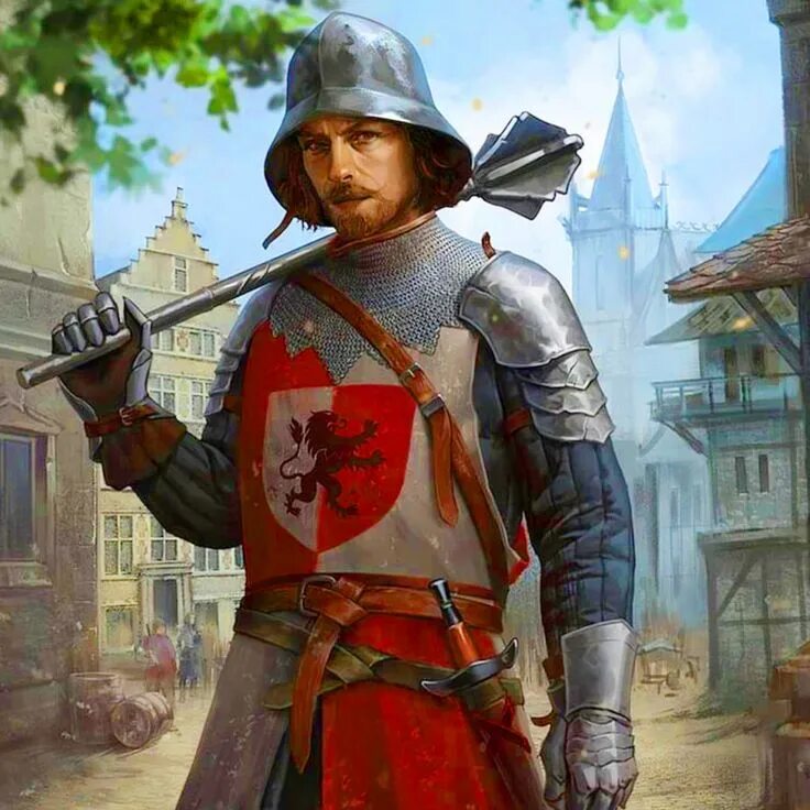 A rogue guard in a medieval