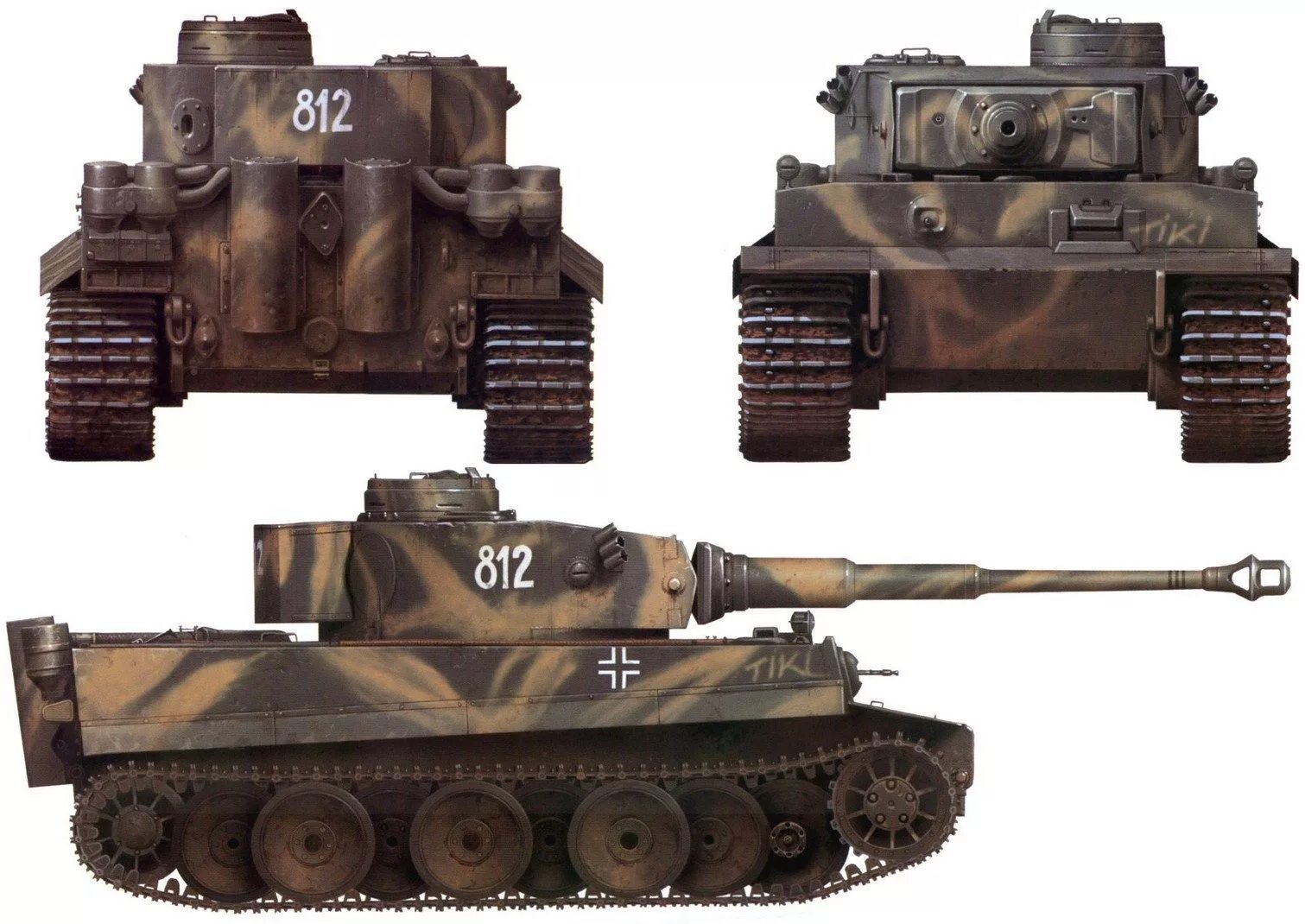 Немецкий танк тигр т. PZKPFW vi Ausf.h1 "тигр". Panzerkampfwagen vi Ausf.h — e, «тигр». Танк Panzerkampfwagen vi «Tiger i» Ausf e, «тигр». Танк Panzerkampfwagen vi Ausf. H1 «тигр».