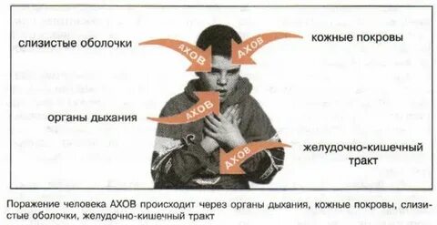 Поражение людей происходит