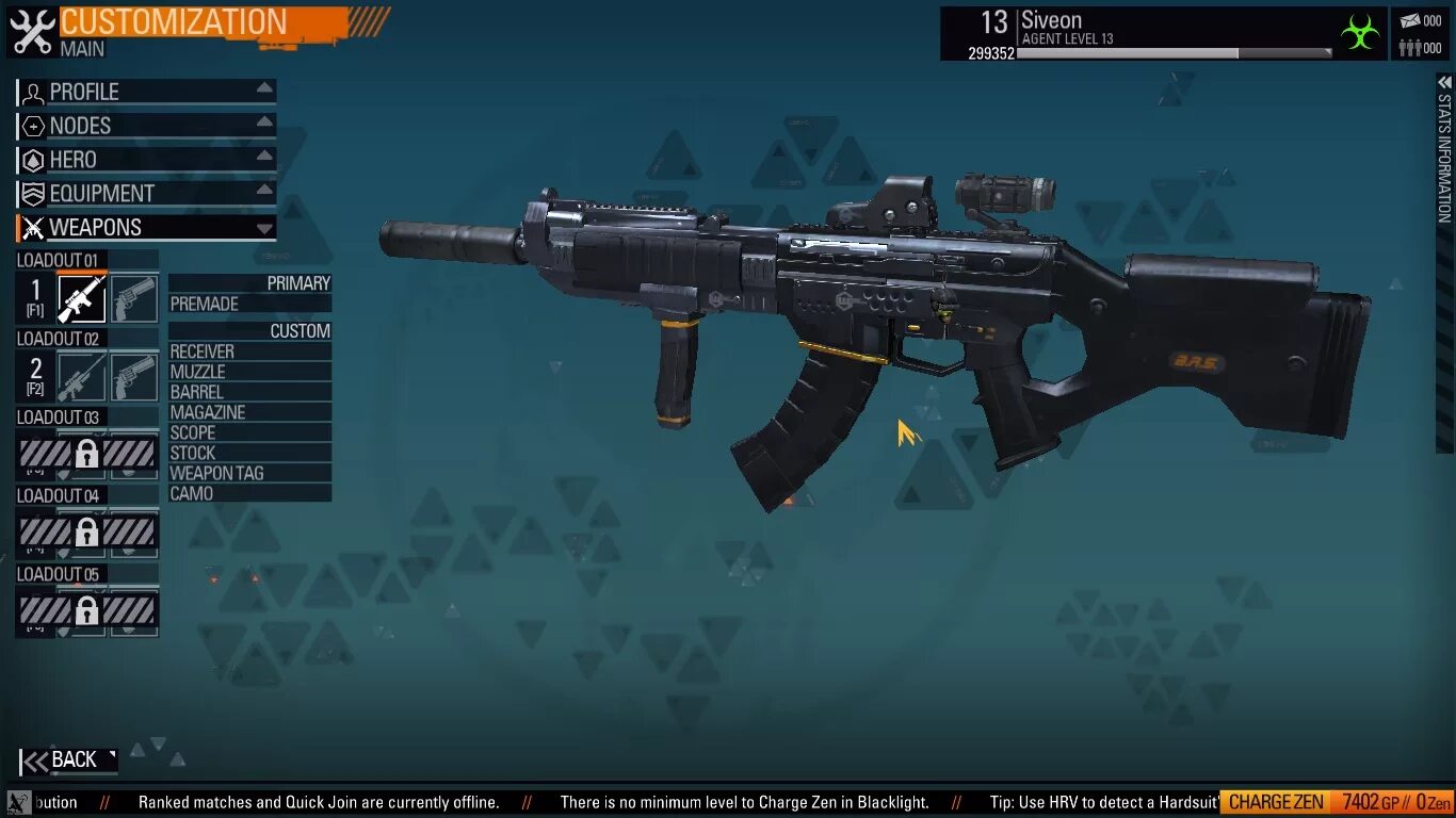 Weapon modifiers