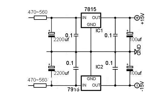 7912 стабилизатор схема включения Fuentes reguladas para radio adicionados / power supplies for amateur radio ham