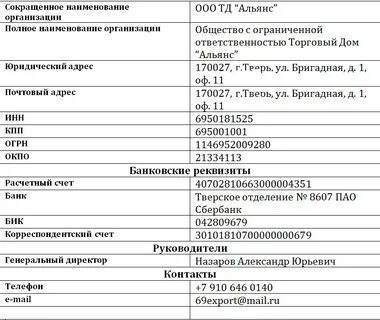 Чьи реквизиты