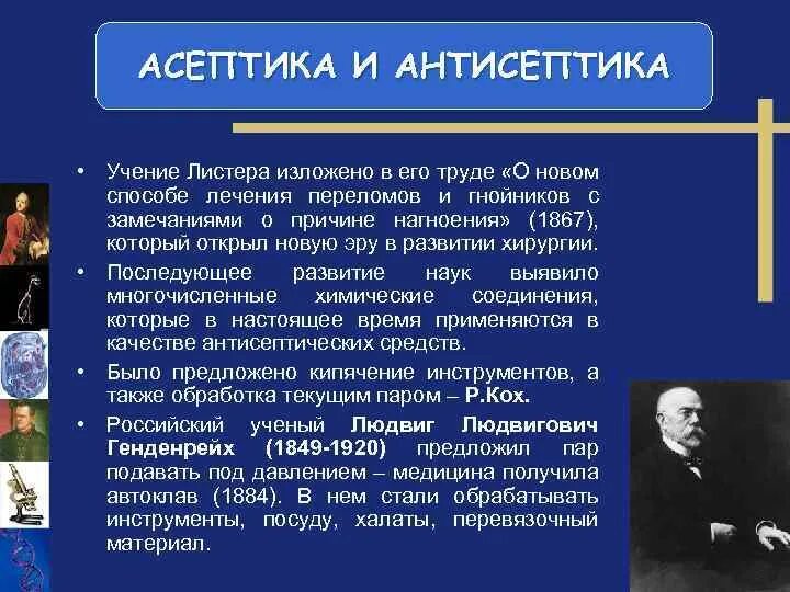 Листер асептика. Листер антисептика и асептика. Основоположник асептики и антисептики. Ф. Роль пастера в развитии антисептики.