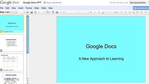 Docs presentations