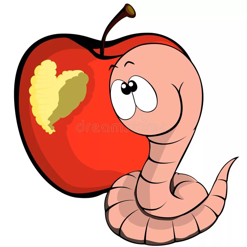 Любимый червячок. Любимый червячок. Веселый червячок. Червячок в яблоке. Яблоко с червяком.