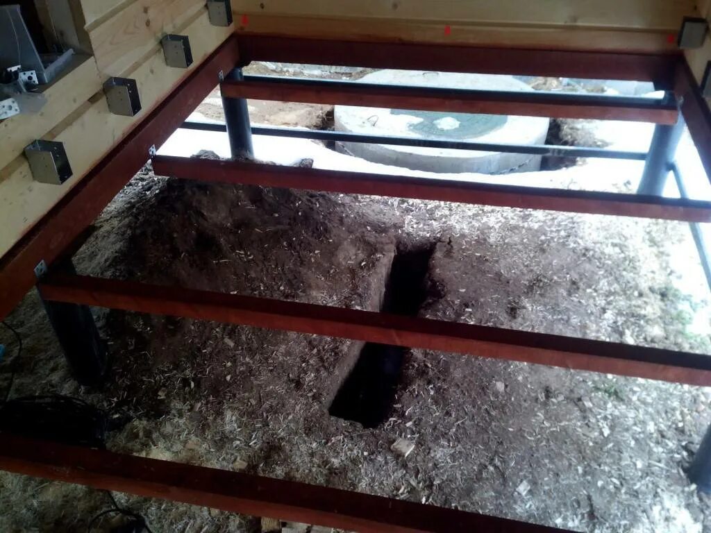 Пол в каркасной бане на сваях. Пол в каркасной бане на сваях. Конструкция полов в бане на сваях. Конструкция полов в бане на сваях. Пол в бревенчатой бане на сваях.