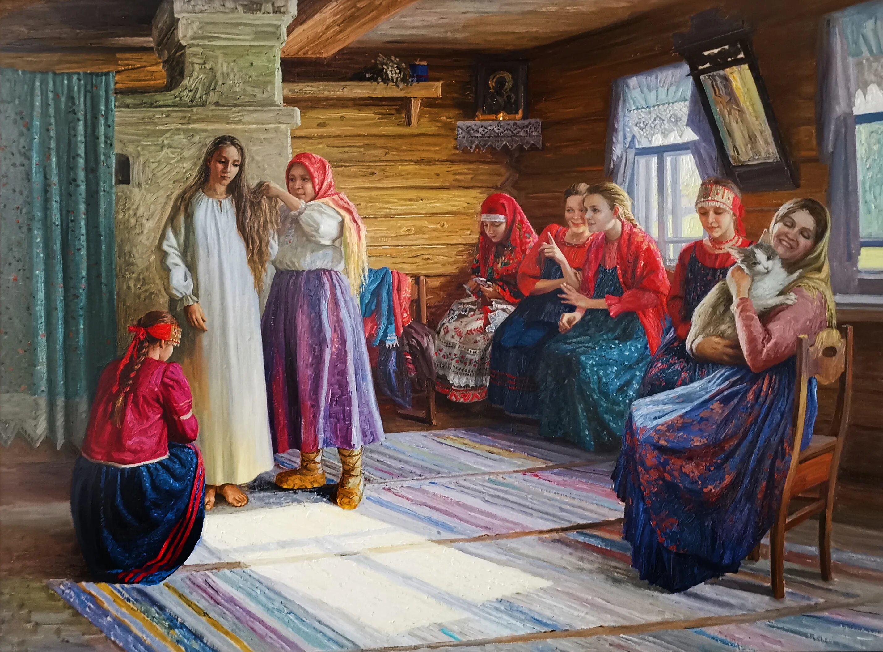 Картины рассказывают. Картина Антохина Куракса Крестьянская свадьба. Смотрины невесты картина Мясоедова. Григорий Григорьевич Мясоедов смотрины невесты. Г. Г. Мясоедов. "Смотрины невесты"..