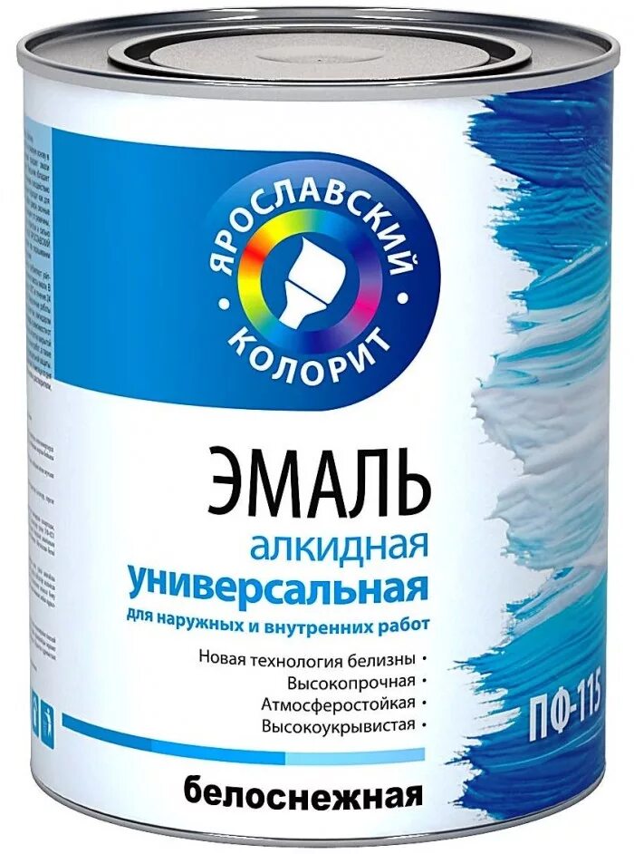 Чем отличается алкидная краска от акриловой. Эмаль ПФ-115 алкидная универсальная. Эмаль универсальная ПФ-115 белая. Эмаль ПФ-115 алкидная глянцевая. Ярославский колорит эмаль акриловая универсальная.