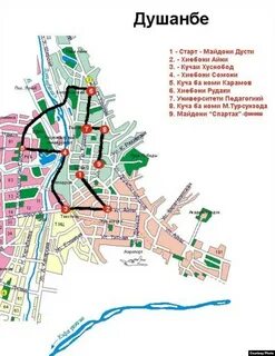 Карта душанбе сити в таджикистане курс