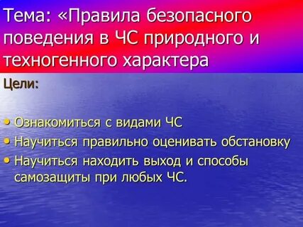 Тренировка по чс природного характера