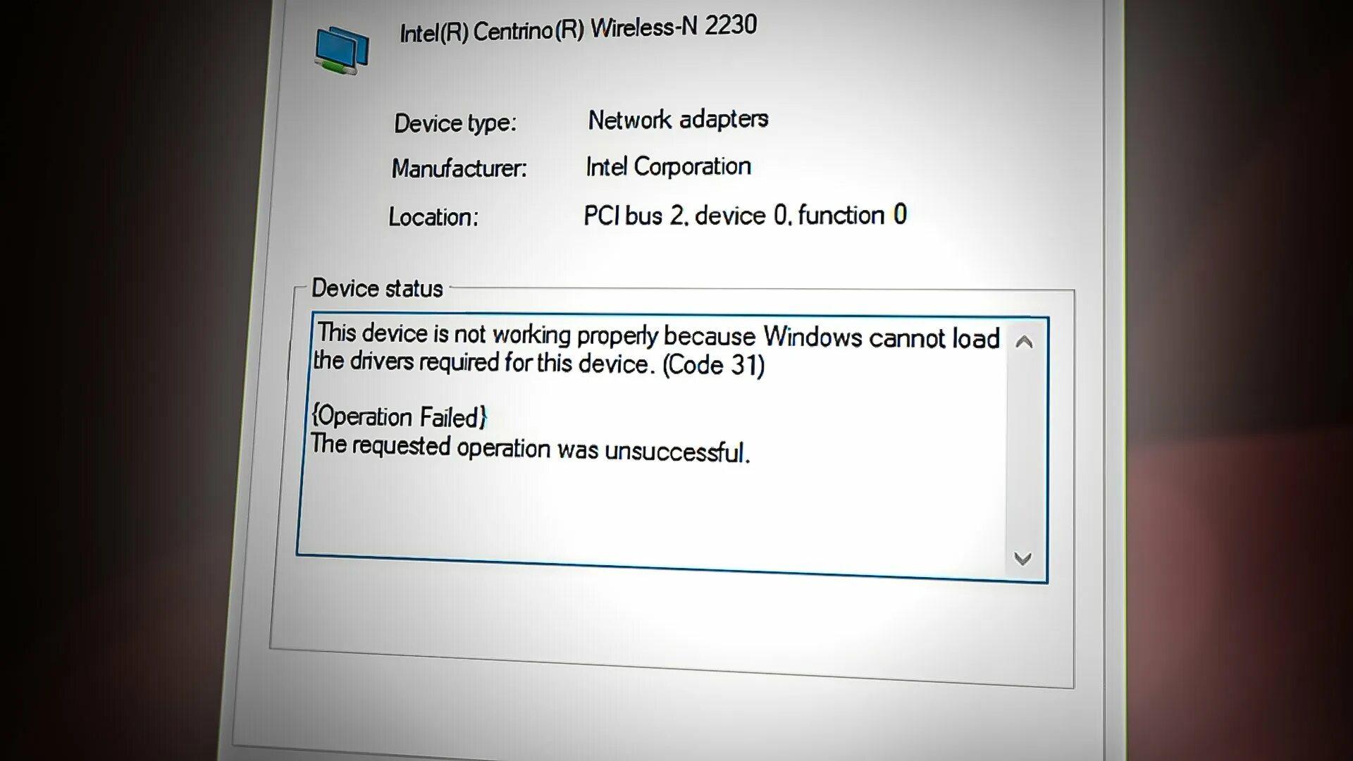 Error code 31. Ошибка. code31. ошибка пароля.