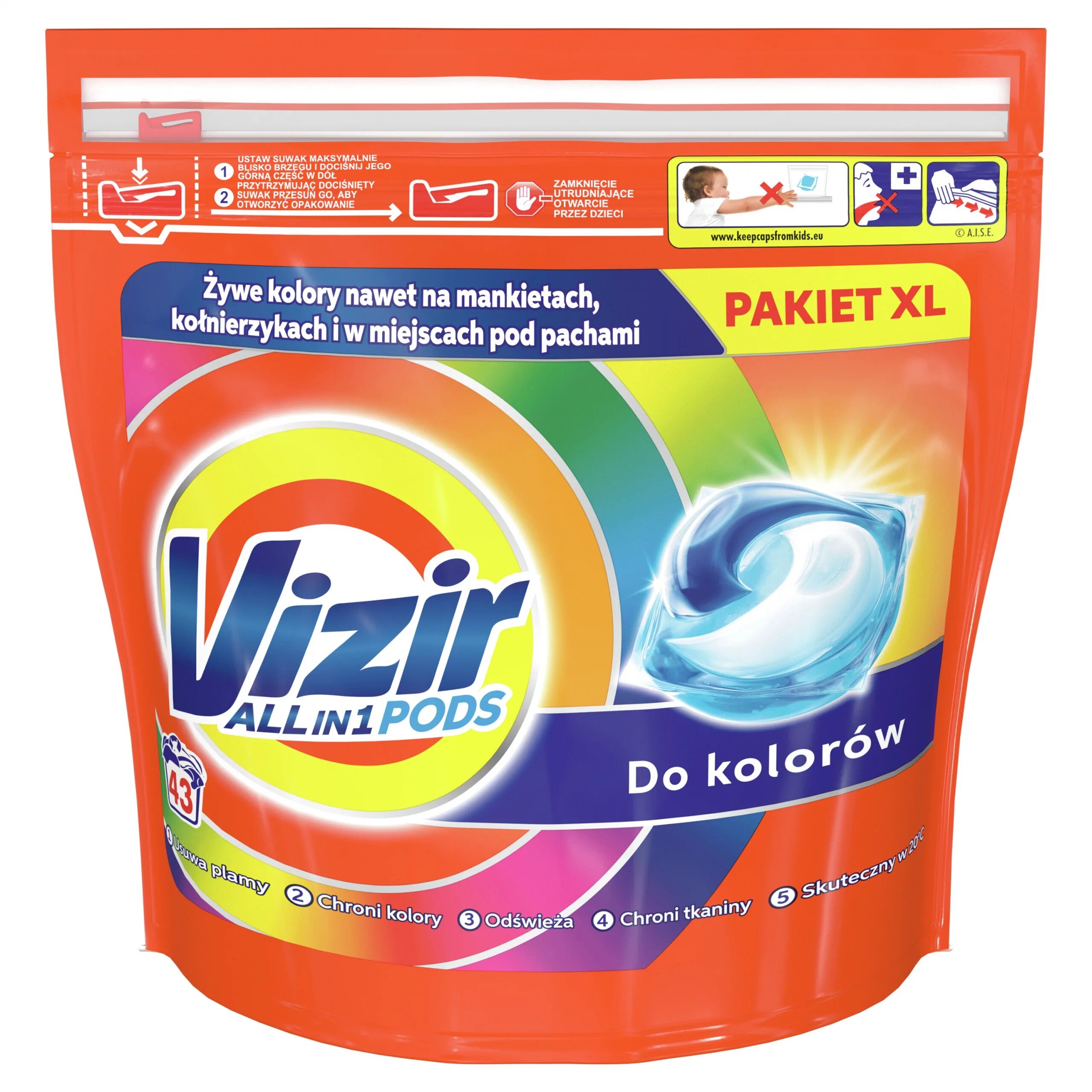 Набор капсулы для стирки color 40 60. Визир капсула 43шт. vizir 43. vizir do kolorow 11 капсул. vizir color 43pcs.