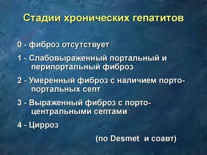 Стадии гепатита