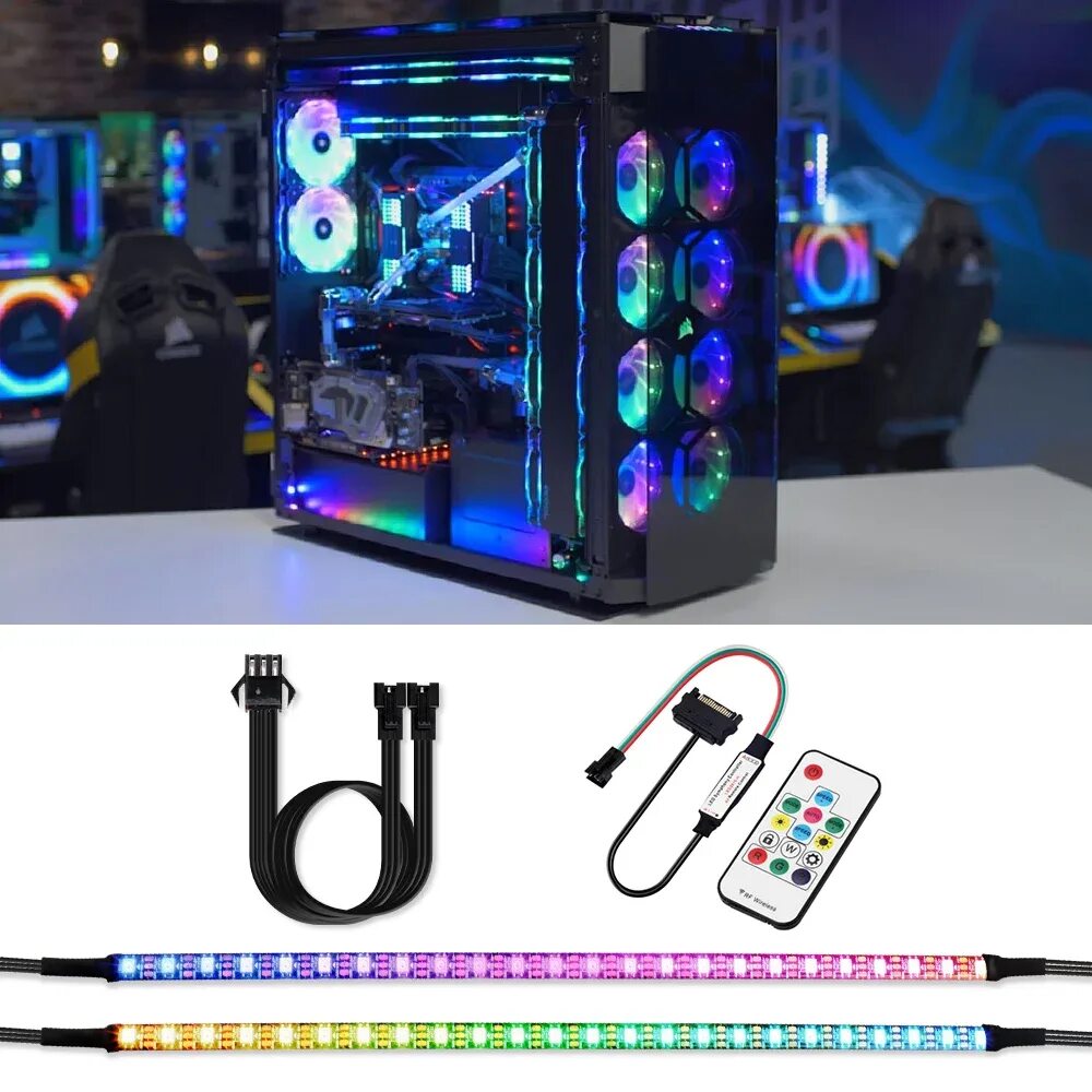 Lit pc rgb. Nzxt hue rgb led control. led подсветка aura sync.