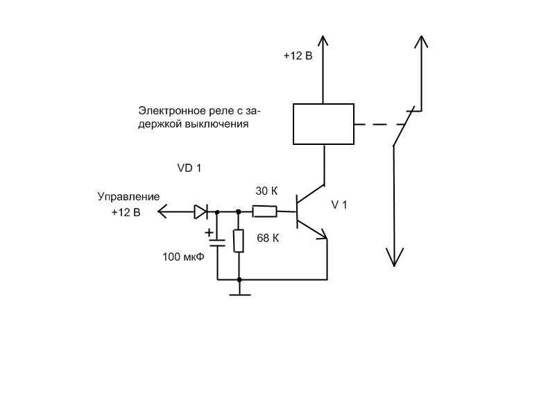 Задержка времени отключения. Схема задержки включения реле на транзисторе. Задержка выключения реле 12в схема. Схема задержки включения реле на 5 вольт. Задержка включения реле на транзисторе.