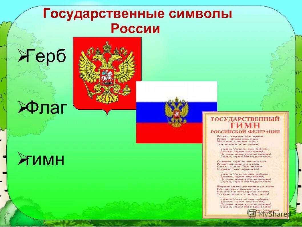 Родина государственного флага область. Символы государства. Государственные символы России. Символы государства Росси.