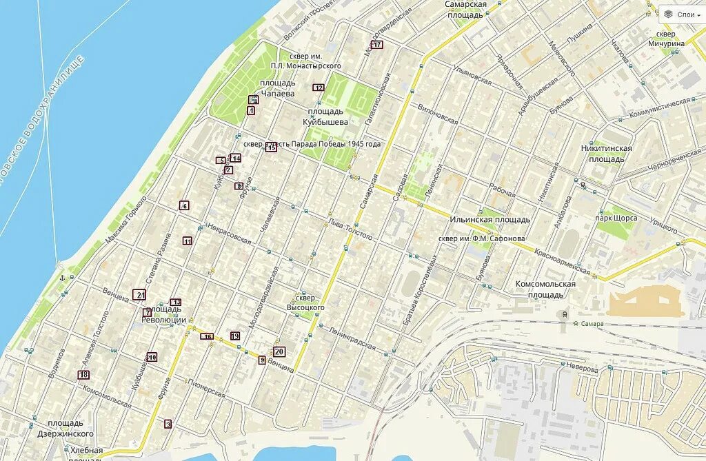 Площадь Куйбышева Самара на карте. Центр Самары на карте. Самара центр города на карте. Карта Самары с улицами.