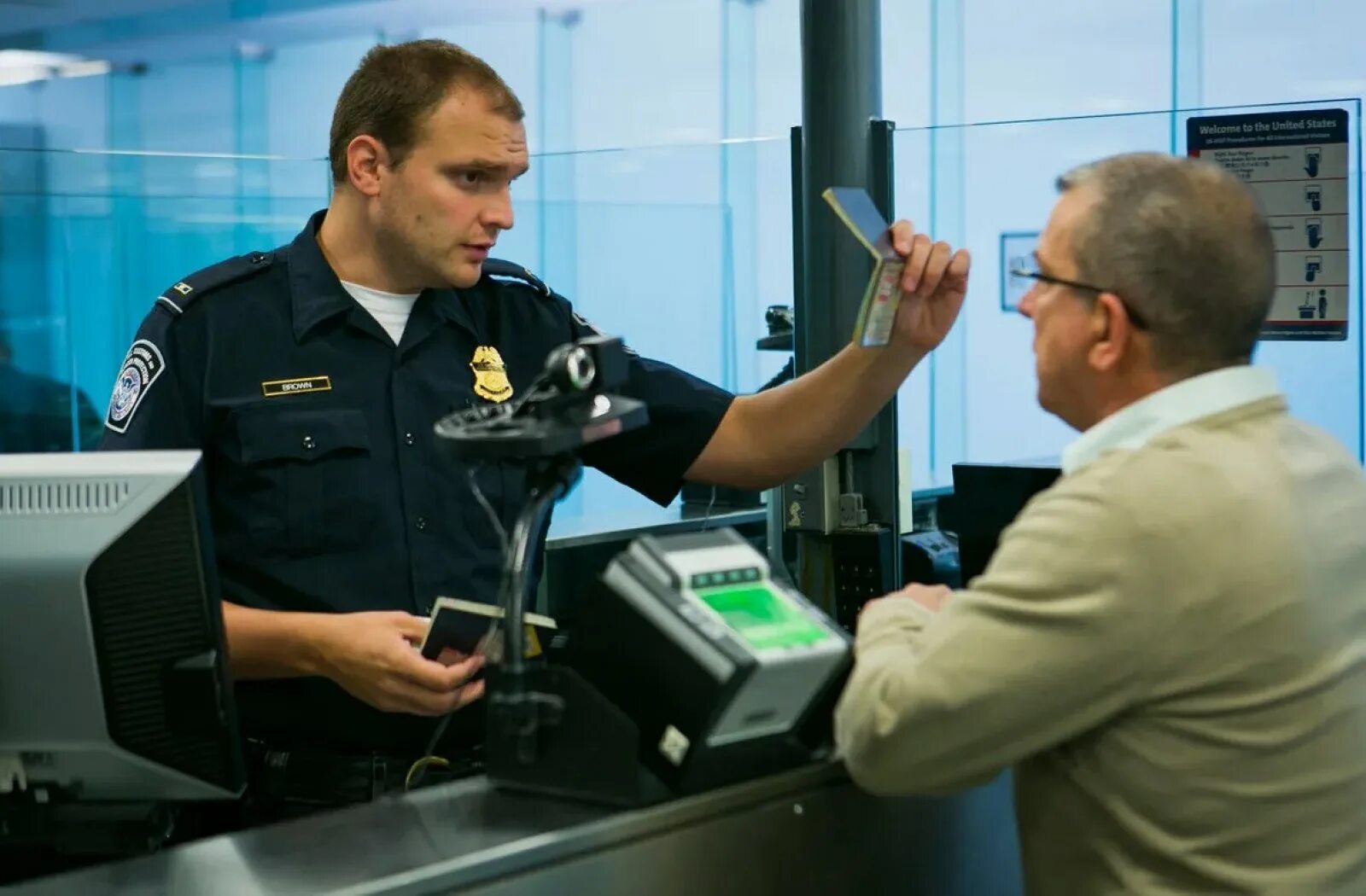 Passing customs