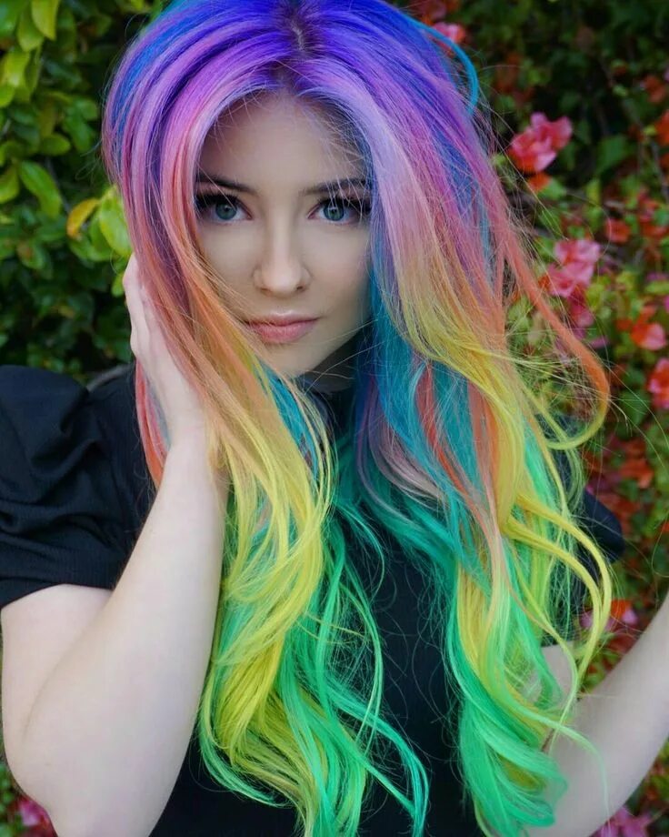 Как я буду выглядеть с цветными волосами Pin by Sam Lewis on Things I LOVE Hair color for fair skin, Hair styles, Cool ha