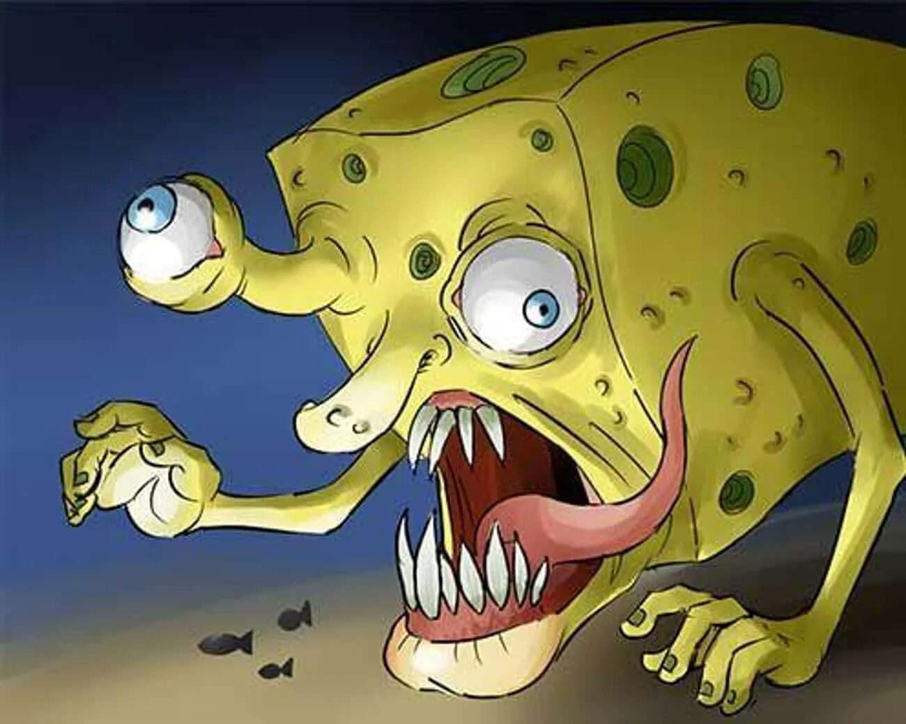 Ужасный Спанч Боб. Sponge scary