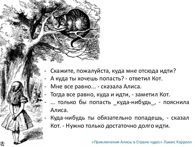 Все равно я отсюда тебя. Куда мне идти. Куда ты хочешь попасть. Алиса в стране чудес куда мне отсюда идти а куда ты хочешь попасть. Куда ты хочешь попасть Алиса.