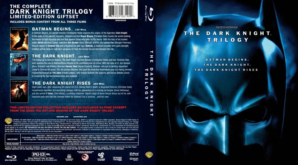 Dark limited. Темный рыцарь трилогия Blu ray. The Dark Knight Trilogy. The Dark Knight трилогия. Бэтмен трилогия Нолана обложка Blu ray.